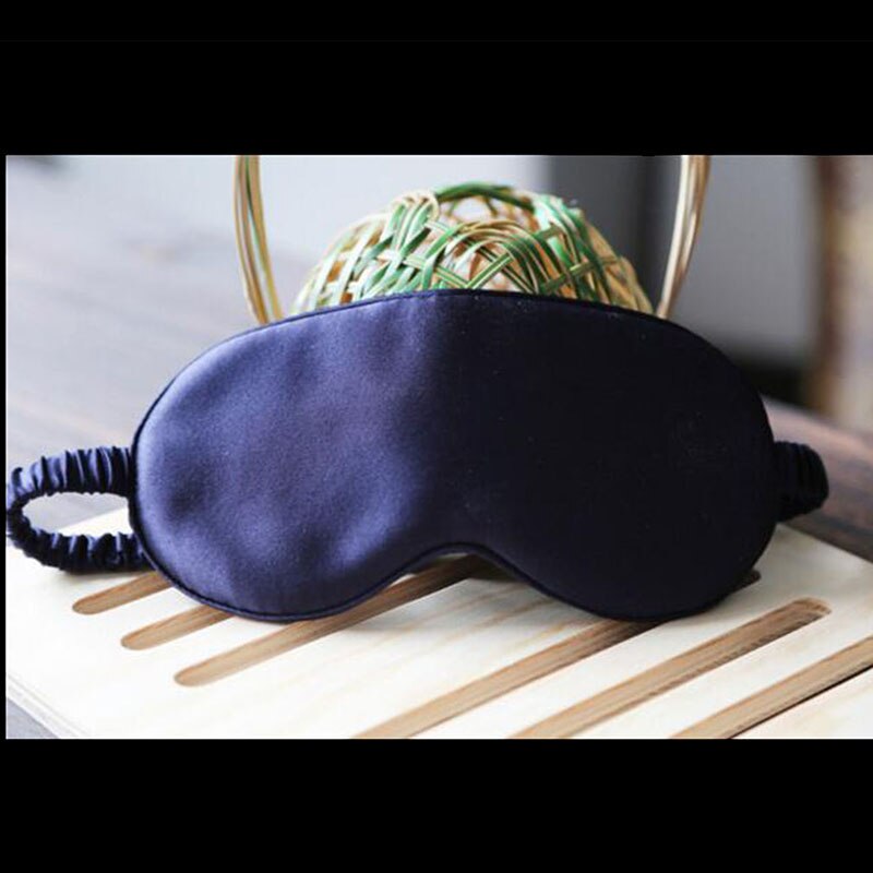 19 Momme Mulberry Silk Sleep Eye Mask & Blindfold with Elastic Strap Soft Eye Cover Eyeshade for Night Sleeping Travel Nap
