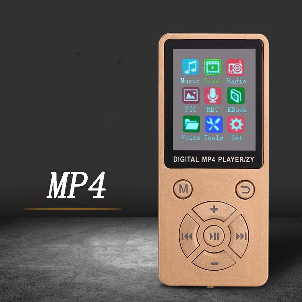 T1 Wireless Lightweight MP3 MP4 Music Player With Screen Ultra-thin Portable Mini Player Adjustable Mode Button Type