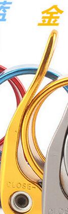Q185 aluminium ultra-léger libération rapide vélo de route vtt montagne vélo siège tige de selle pince 31.8mm 34.9mm 50g, 4 couleurs: 31.8 yellow