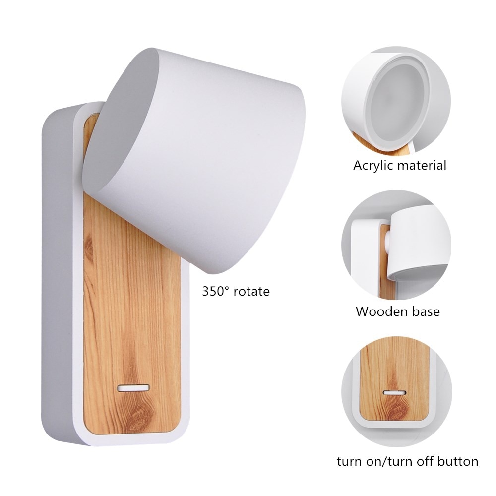 Artpad nordisch Holz Zauberstab Licht Kreative Lampe nacht Zauberstab Lampe Wohnzimmer Veranda Flur Dekor Lichter Weiß AC100-240V