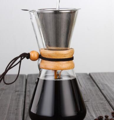Cafetera de vidrio resistente al calor, 600/800mm, cafetera, percolador: 600ml with Filter
