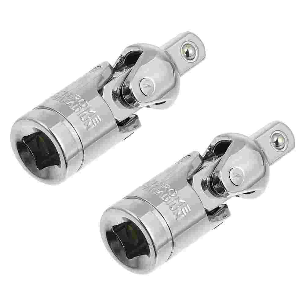 2 Pcs 1/4 Gimbal Joint Socket Socket Wrench Car Repair Tools Rotary Joint Sleeve