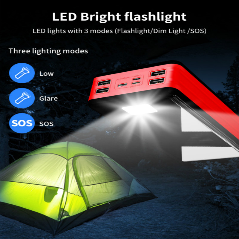 80000mAh Portable Mobile Power Bank with 4 USB LED Digital Display Charger Powerbank External Battery for Xiaomi Samsung IPhone