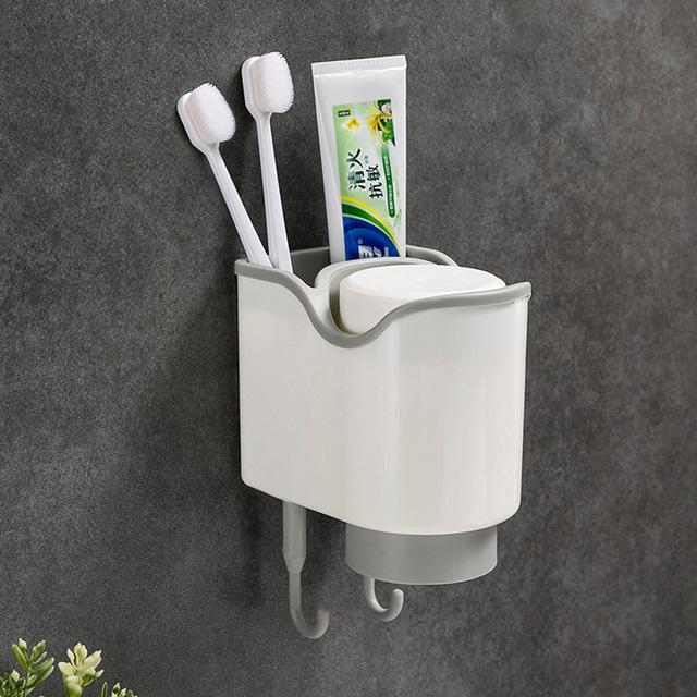 Linkidea Wandgemonteerde tandenborstelhouder voor douche, aluminium
