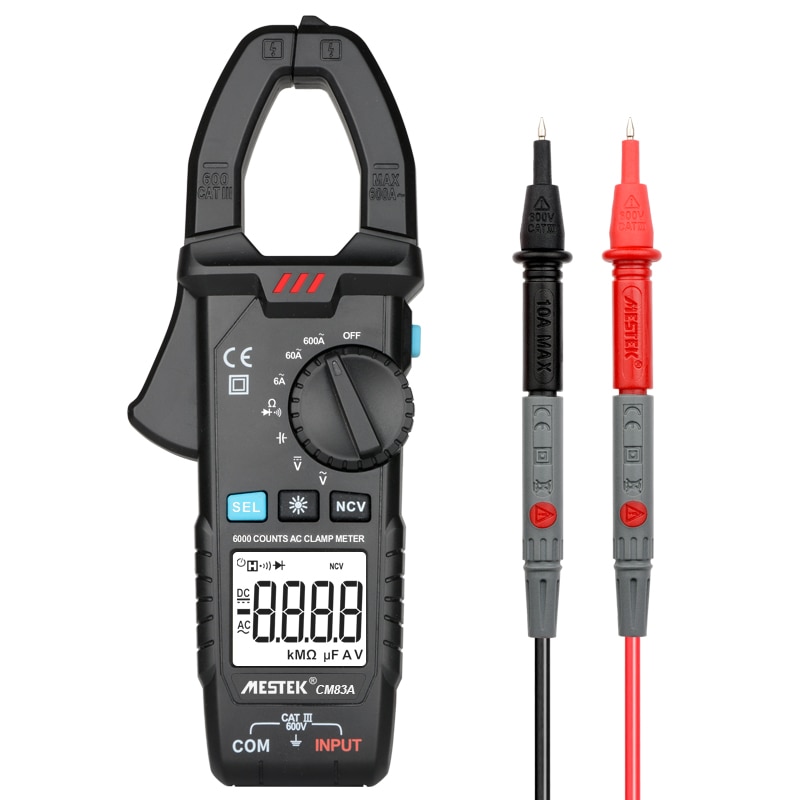 MESTEK True RMS Klemme Meter Zange Amperemeter Professionelle Auto reparatur Digital Multimeter DC AC Strom Volt Temp Kondensator Tester