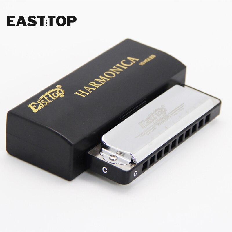 EASTTOP T004 10 hole advanced metal blues harmonica