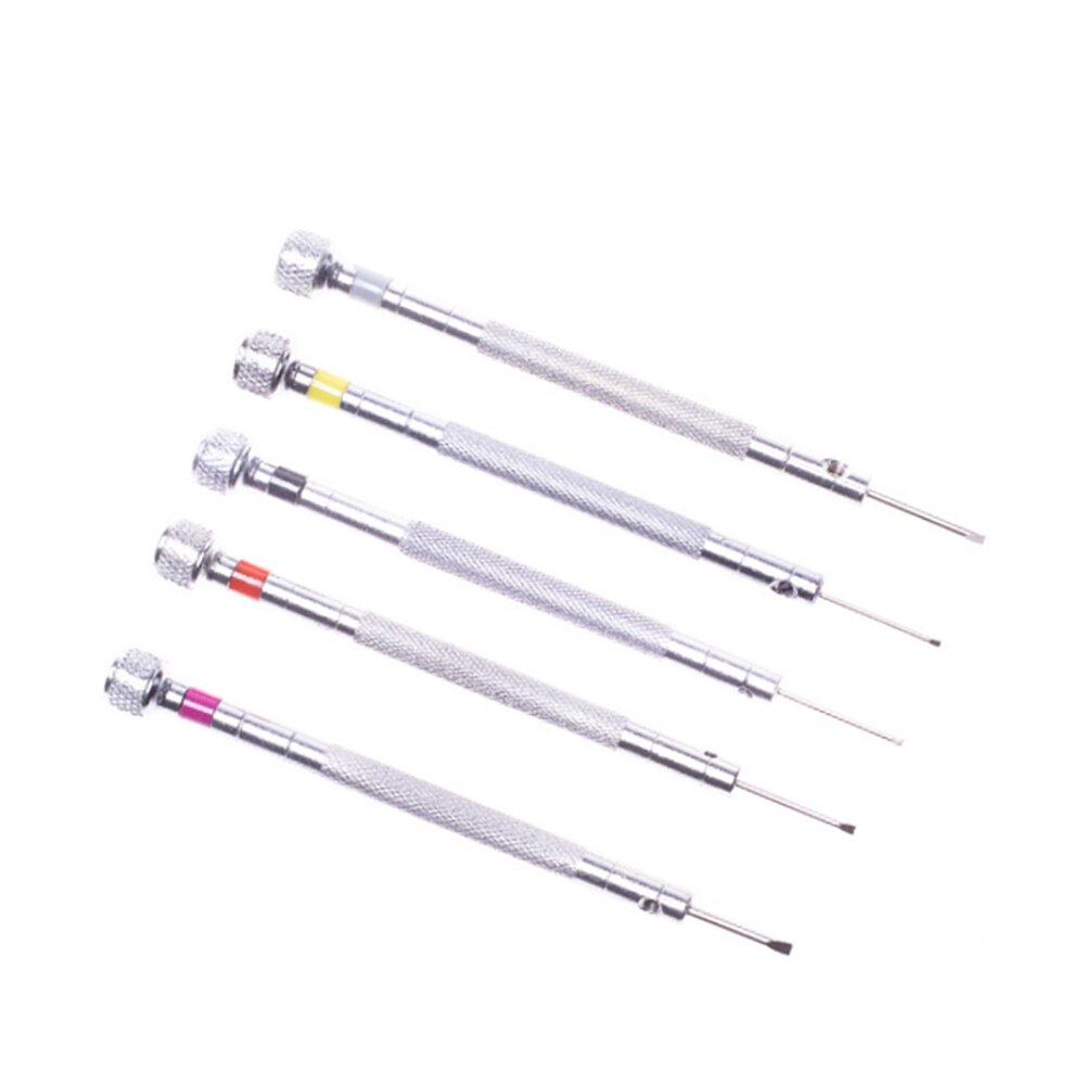 5 st precision mini skruvmejsel set med slitsade phillips bits för glasögon klocka glasögon skruvmejsel reparationsverktyg