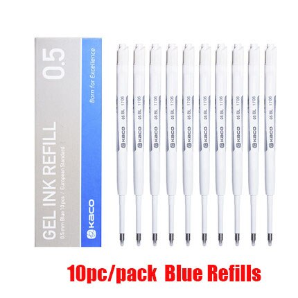 In Voorraad Originele Xiaomi Mijia Metalen Zilver Teken Pen 0.5Mm Pen Ondertekening Premec Glad Zwitserland Refill Mikuni Japan Inkt: kcao blue refill