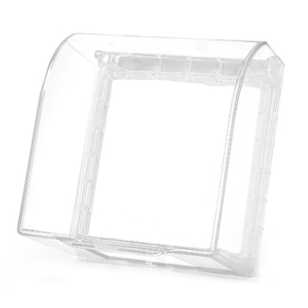 Wall Socket Protection Case Clear Switch Dust Cover Rectangular Power Socket Cover Box Waterproof Household Supplies: Clear-High