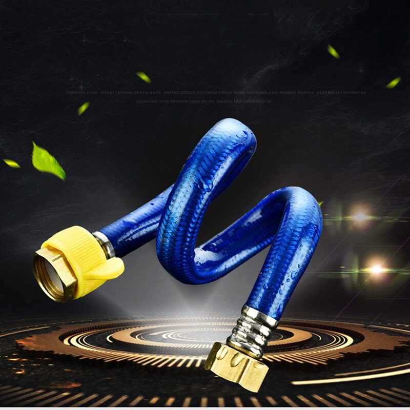 2pcs 1/2' Faucet Plumbing Hose 50cm Angle Valve Connector Stainless Steel Toilet Flexible Hose for Bathroom