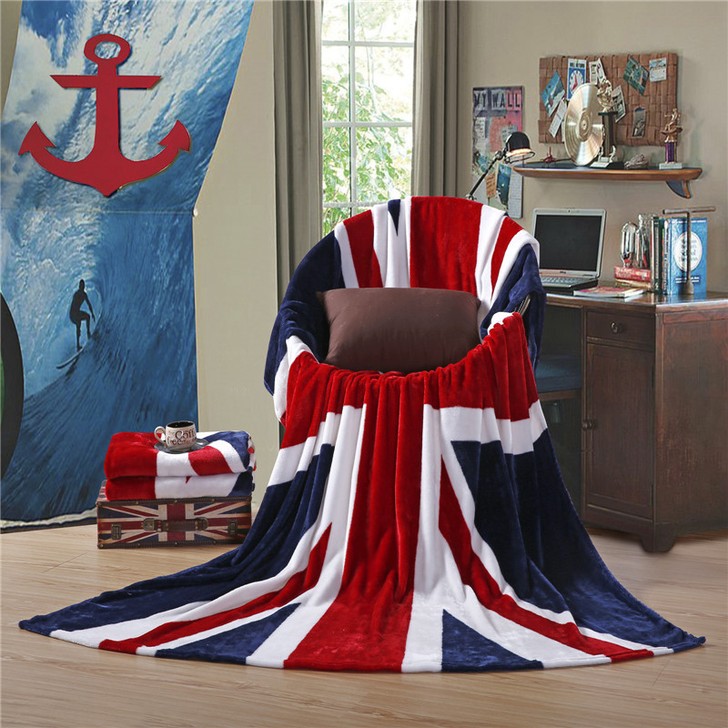 Britse Vlag Amerikaanse Vlag Dekens Fleece Dunne Dekbed Beddengoed Spreien Voor Volwassenen Kids Op Bed Sofa Gooi Deken
