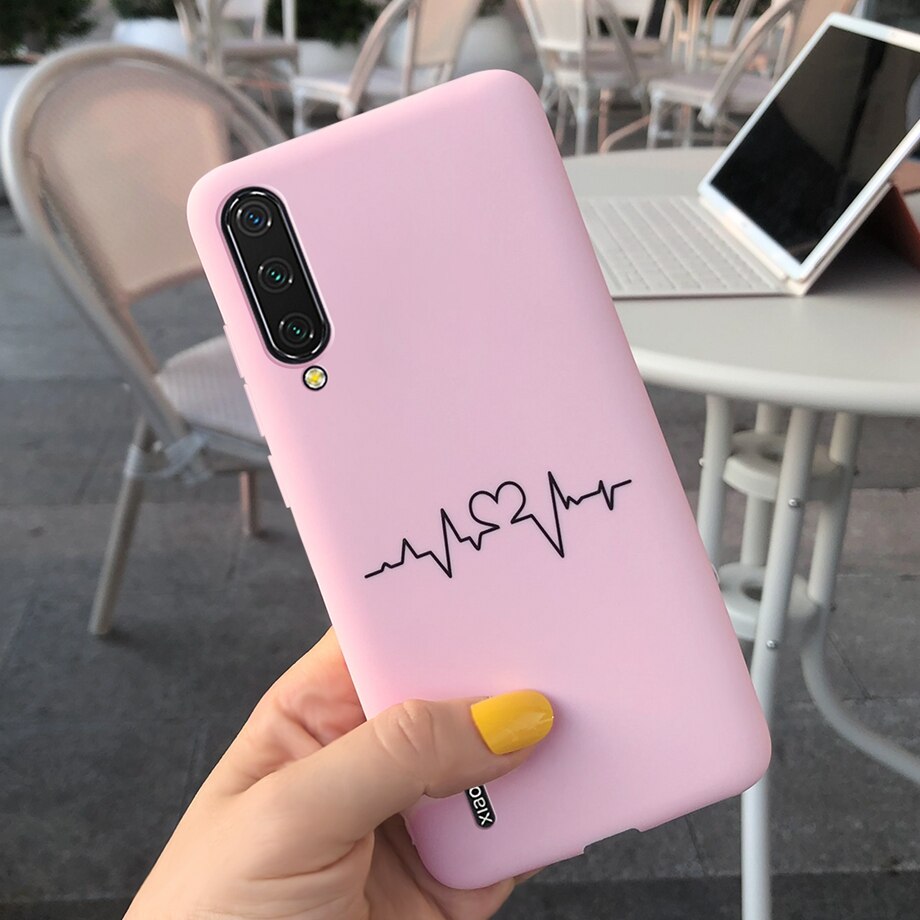 For Xiaomi mi A3 case silicone tpu soft black phone case Back cover for Xiomi Xiaomi MI A3 A 3 Cases mia3 bumper funda capa: Gray