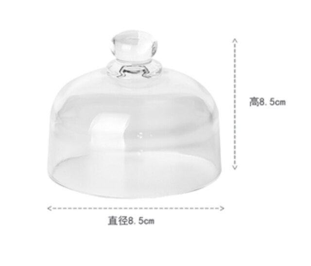 Nordic Ceramic Dessert Bowl Snack Dish Taste Fruit Plate Salad Ice Cream Bowl with Bamboo Tray Glass Cover Tableware: A