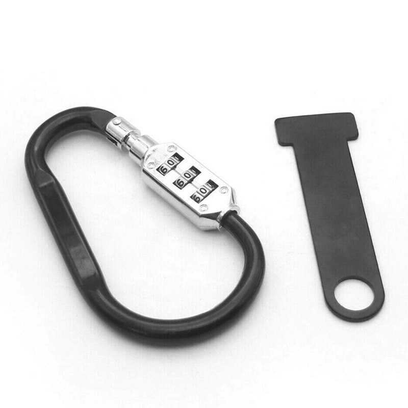Motorcycle Helmet Lock Anti-Theft Open Face Helmet Lock Fastener + T-Bar for Racing Motorbike Bike Helmet Lock
