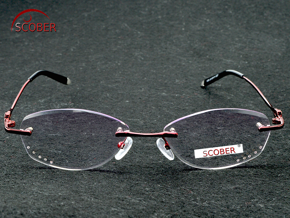 Båglösa titan ultralätta läsglasögon  +1 +1.5 +2 +2.5 +3 +3.5 +4 båglösa ochki dlya chteniya sin montura gafas de lectura