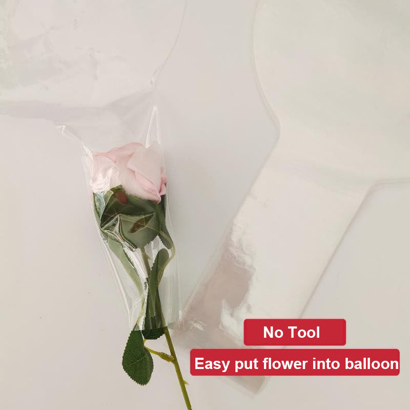 5pcs Wide Neck Balloons Bobo Balloon Transparent Bubble Ball Clear Led Stuffing Party Decoration Wedding Accessories Home Supply