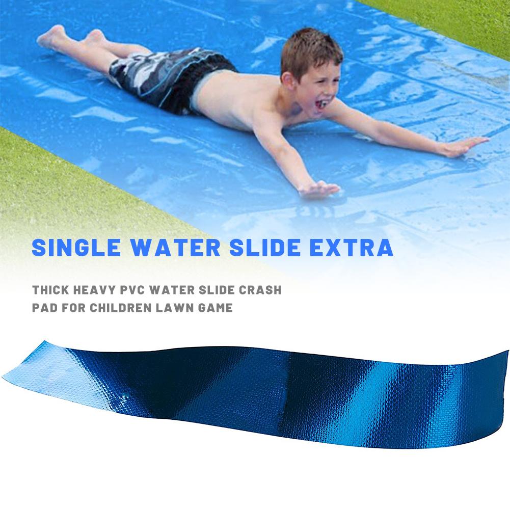 Single Water Slide Extra Thick Heavy PVC Water Slide Crash Pad For Children Lawn Game