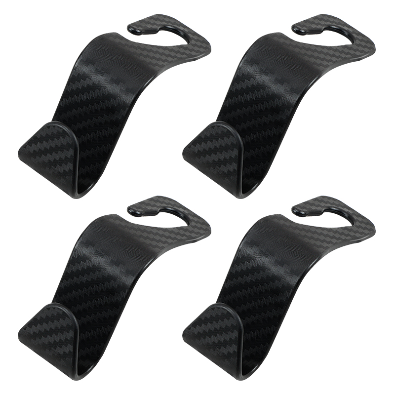 Gancho Universal para reposacabezas de asiento de coche, colgador de almacenamiento, organizador de asiento trasero de vehículo, accesorios de Interior de coche, 1/2/4 Uds.: Naranja