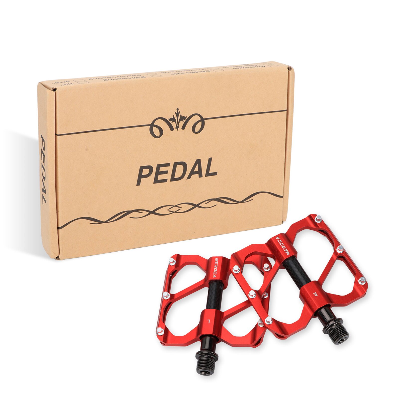 Meroca Fahrrad Pedal 3 Lagerbier rutsch feste MTB Pedale abgedichtet drei Lagerbier Aluminium legierung Mountainbike Pedal Fahrrad zubehör