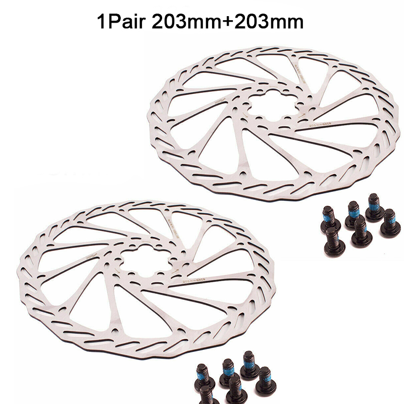 Rotor de freno de disco AVID 160mm 180mm 203mm Rotores de freno hidráulico disipación de calor Rotor de bicicleta de montaña de carretera compatible con Shimano SRAM: Azul