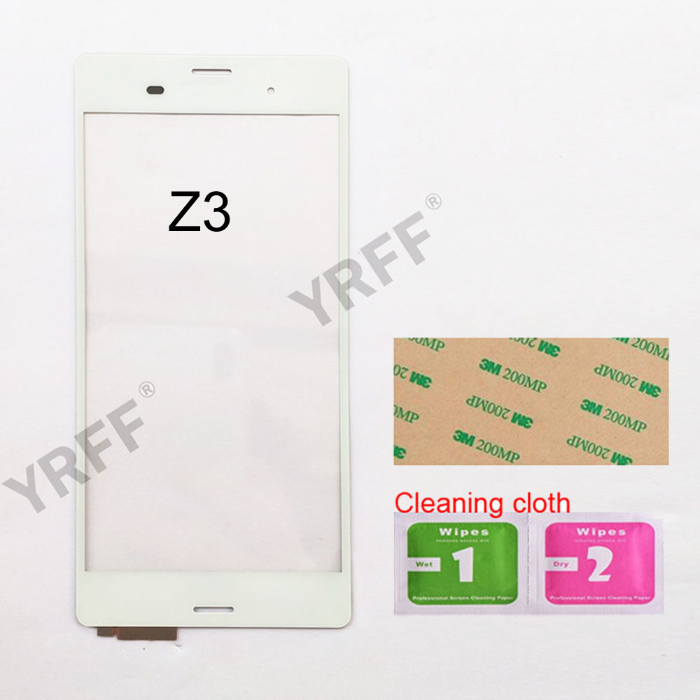 Panel táctil para Sony Xperia Z1/ Z5/Z2 4G 3G/Z3 Mini/Compact z3/Z1 Mini, digitalizador de pantalla táctil, Panel de cristal: Z3 White