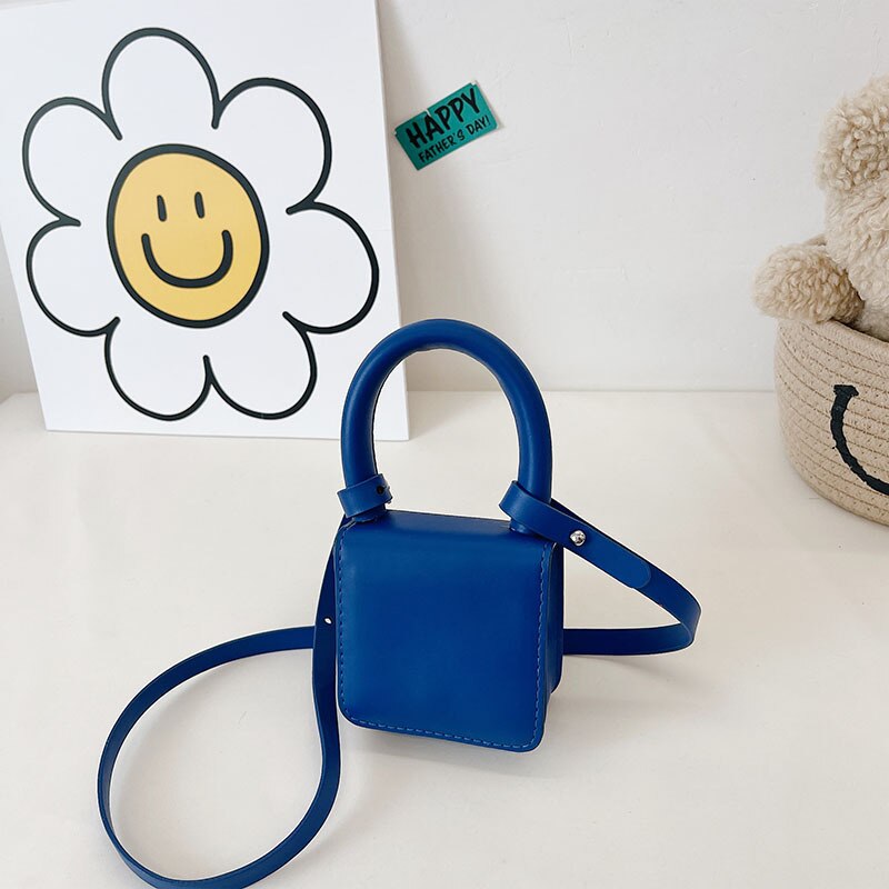 Kinderen Mini Handtassen Tote Leuke Luipaard Crossbody Tassen Voor Kinderen Kleine Coin Wallet Pouch Baby Meisjes Party Purse: Blauw