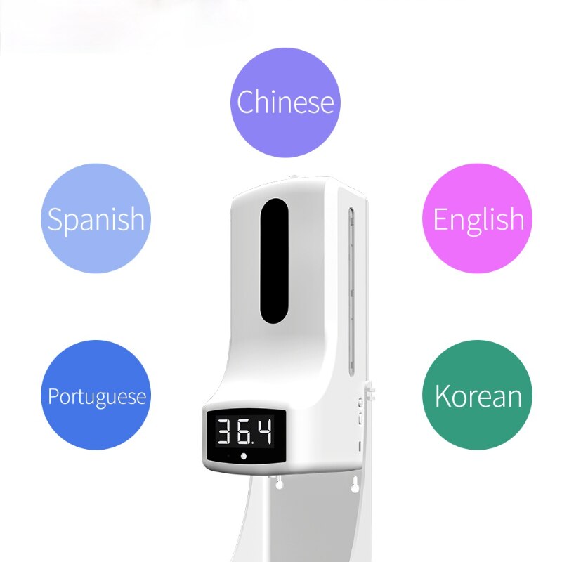 K9 Profi Thermometer Nicht kontakt Infrarot Thermometer Automatische Seife Spender Auto IR Sensor Alkohol Desinfektions Gel Hause Sauber