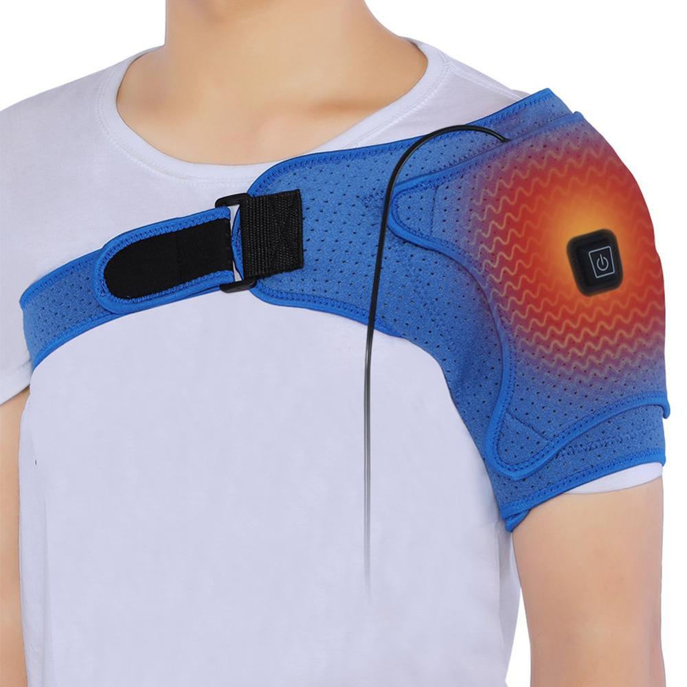 1PC Electric Heating Shoulder Strap Shoulder Heating Keep Warm Compress Donor Muscle Relieves Injury Pain Wrap
