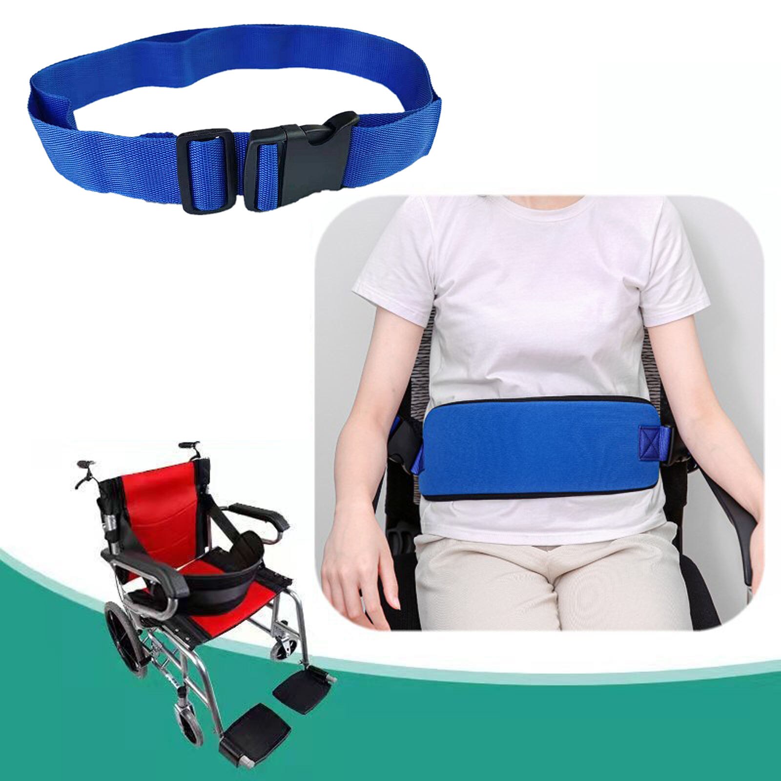 Rolstoel Seat Belt/Stoel Taille Lap Band Installeren Veiligheid Harnas Voor Voorkomen Schuiven Gehandicapte Ouderen Veiligheid Hoofdsteunen