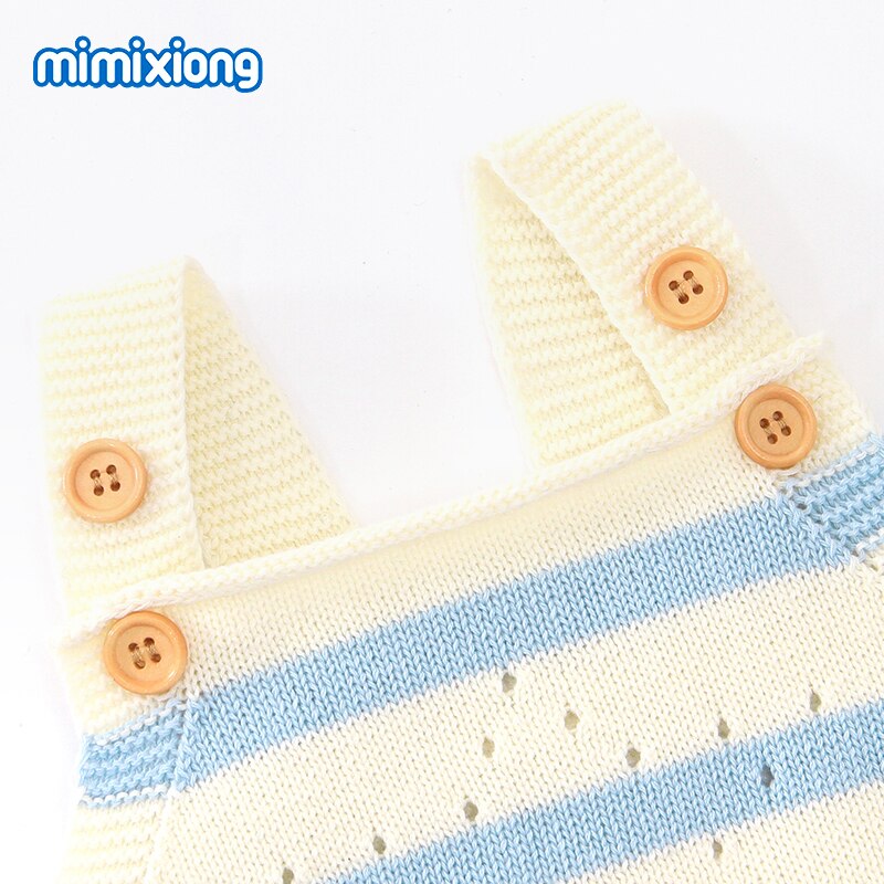 Baby Bodys ärmellos Neugeborenen Bebes Gestrickte Mädchen Körper Outfits Kleidung Frühling Herbst Kleinkind freundlicher Overall 0-18M