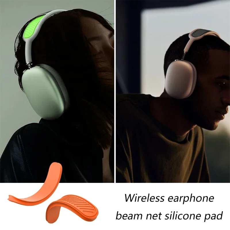 Adequado para airpods max 1/2 fone de ouvido sem fio alta qualidade silicone bandana capa lavável almofada capa protetora