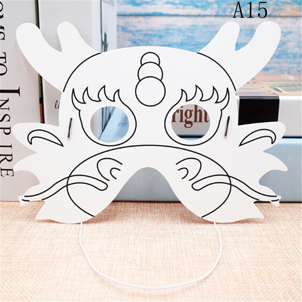 Cartoon Animal Painting Mask Kindergarten Preschool Graffiti Art Crafts Toys Color Drawing Toys for Children Kids: 15