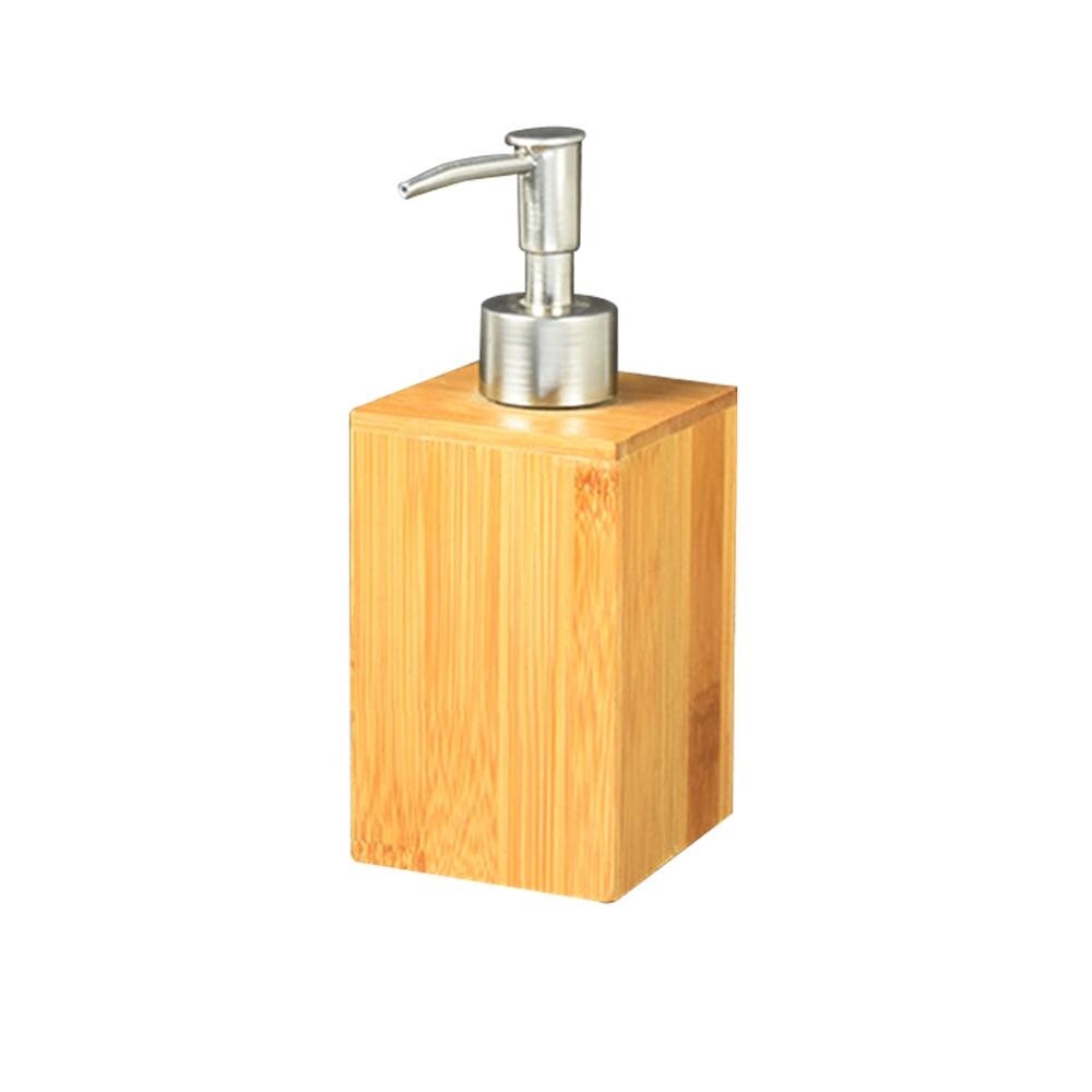 280ML Household Bamboo Soap Dispenser DIY Bathroom Hand Sanitizer Bottle Restaurant Hotel Lotion Bathroom Liquid Soap Dispenser