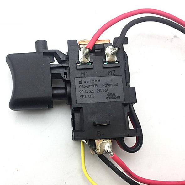 Interruptor original genuino para Makita 638887-6, HP457D, DF457DWE, DF457D, HP347D, DF347D, HP457, DF347DWE, taladro destornillador inalámbrico