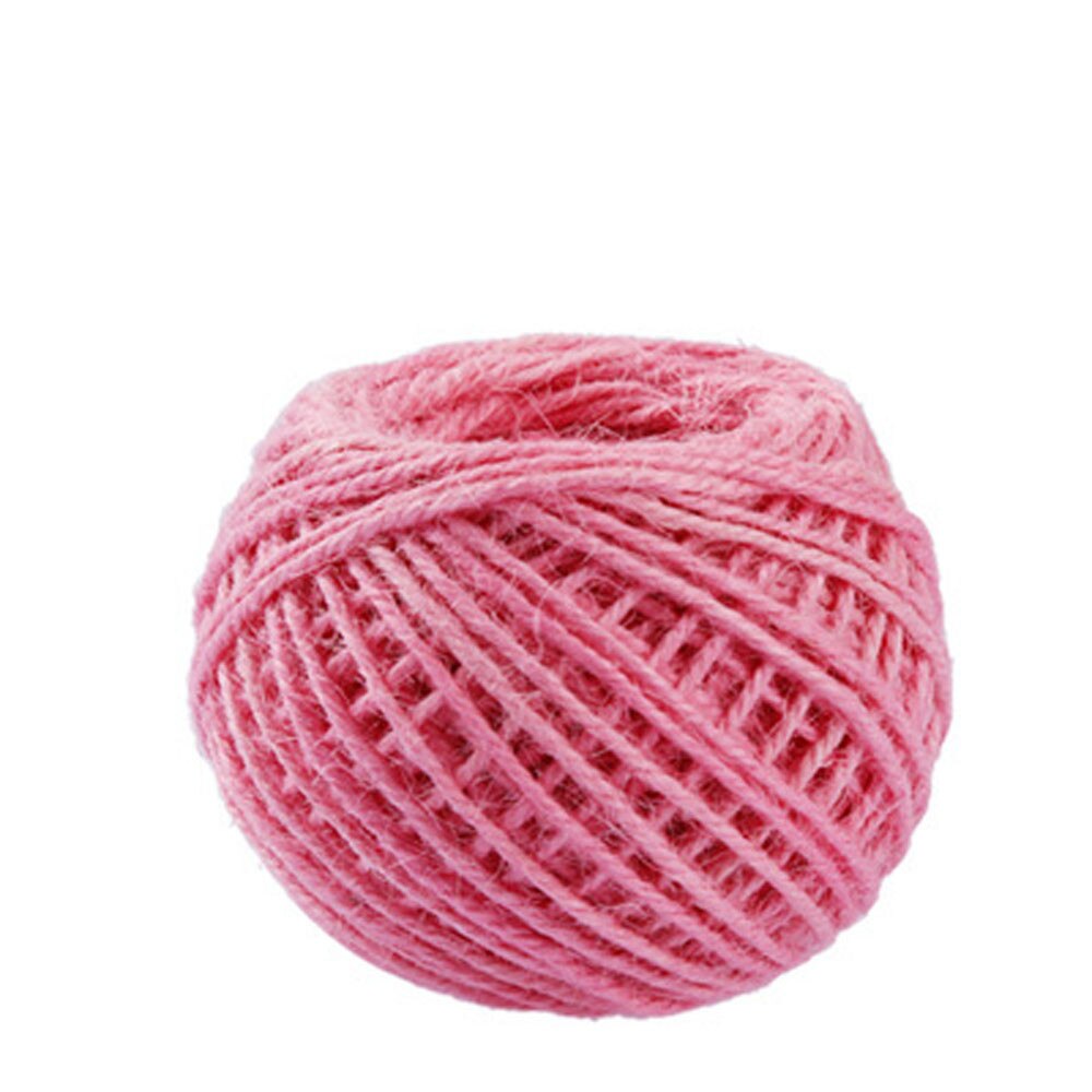 400x0.2cm Linen Roll Natural Jute Twine Cord Hemp Rope Packing Strings Event Party Supplies Wedding Home DIY Decor Craft: F