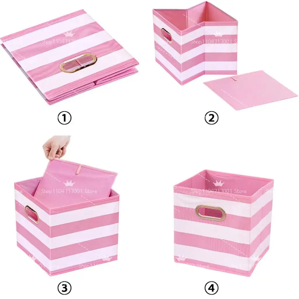 Foldable Clothing Storage Box Cube Drawer for Closet Multi-function Sundries Storage Organizer With Handle for Storage Shelves