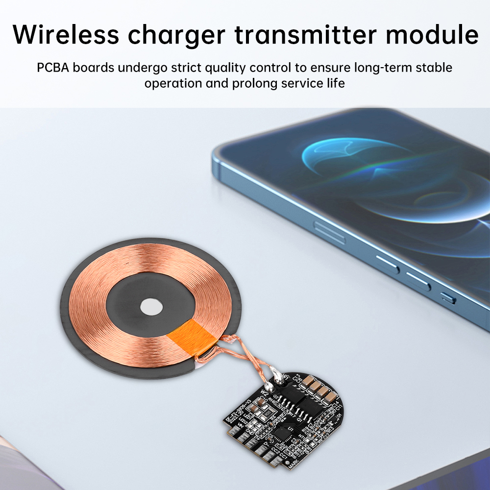 15W krachtige draadloze opladermodule Draadloze oplader Zendermodule PCBA Board Coil Ondersteuning Magnetisch pop-upvenster