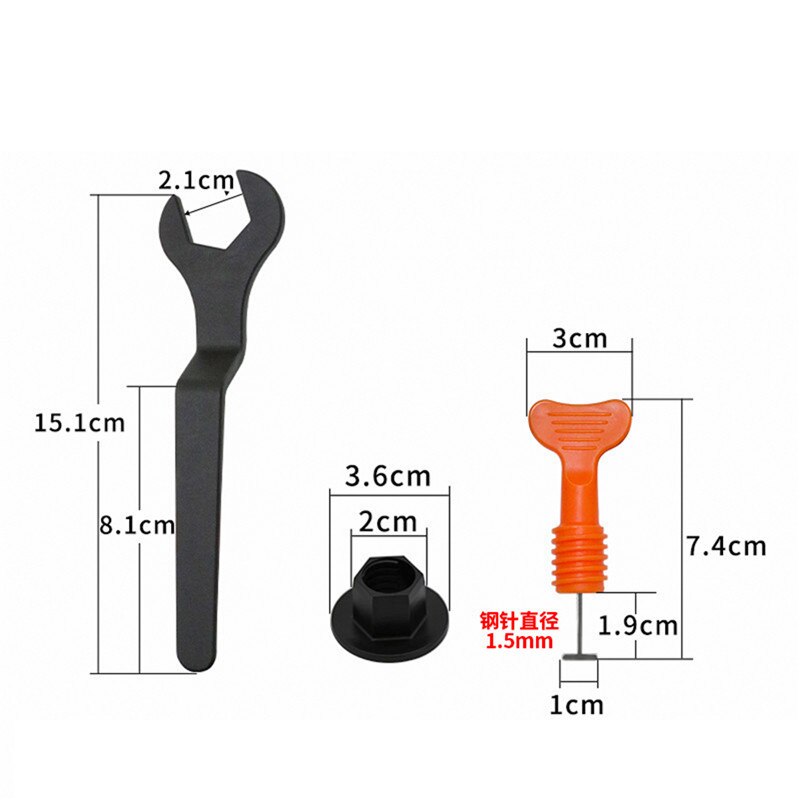 100Pcs Flat Ceramic Floor Wall Construction Tools Reusable Tile Leveling System Level Wedges Alignment Kittile Kit For Tile