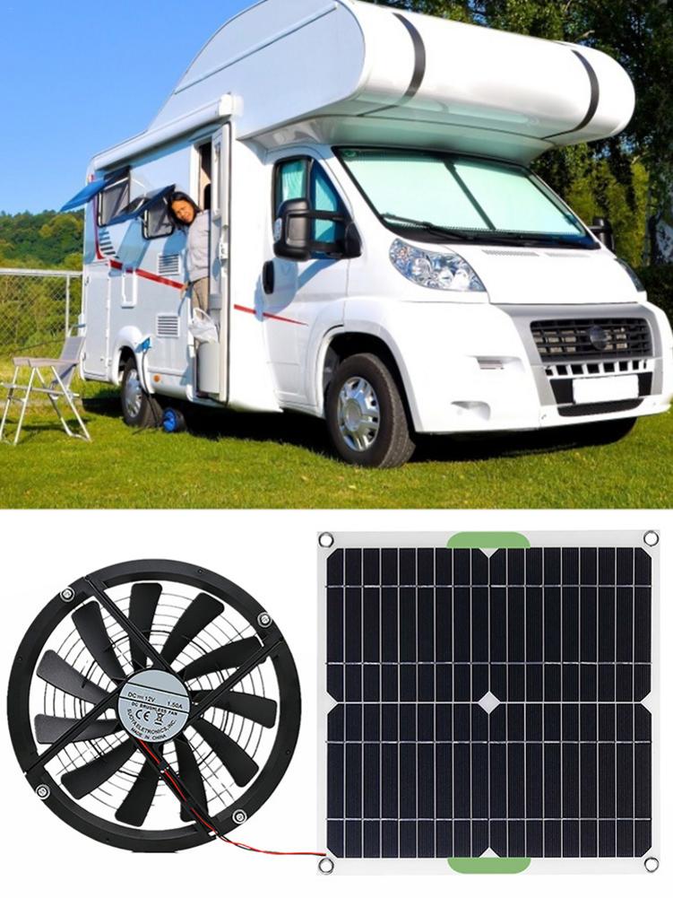12V Silicon Solar Exhaust Fan Extractor Fan For Room Ventilation Silent Fan