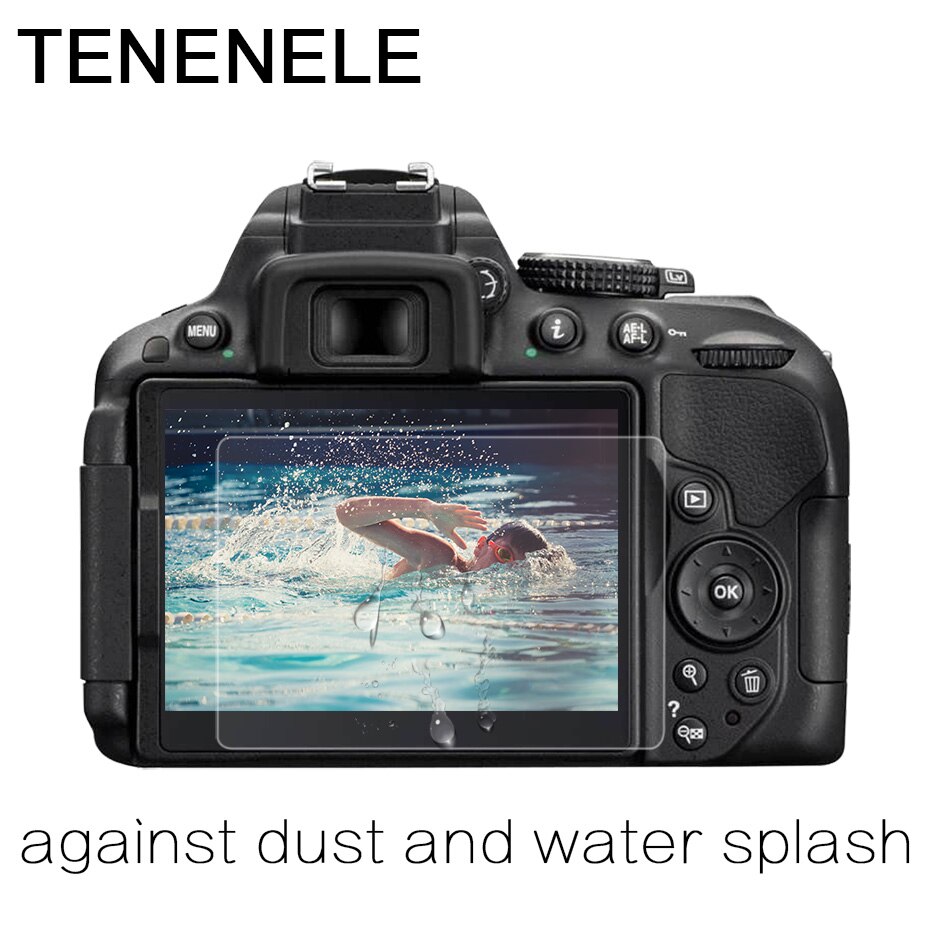 TENENELE Protector de pantalla para Nikon D5100 D5200 D5300 D5500 D5600 de cristal templado de película protectora LCD HD Protector de Pantalla DE LA Cámara