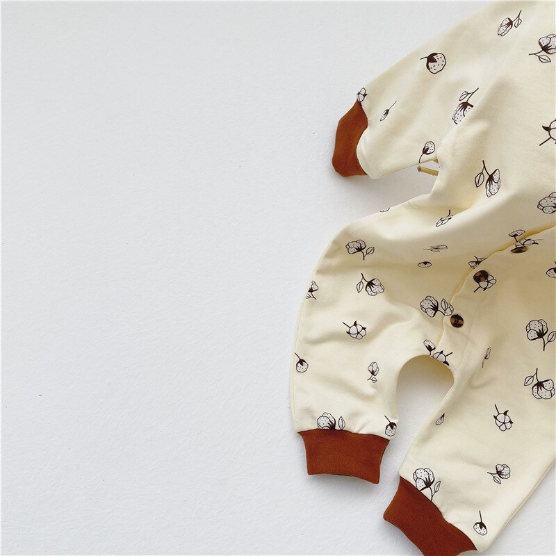 MILANCEL, otoño , ropa de bebé, Mono de un solo pecho para bebés, mono de bebé con cuello redondo