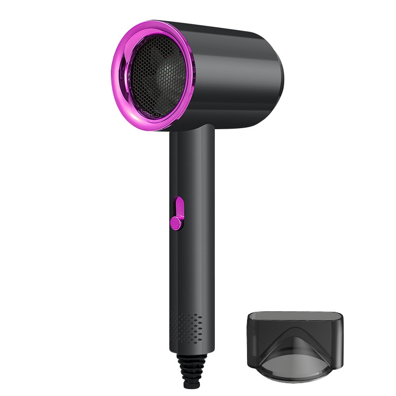 Secador de cabelo de alta qualidade e baixo preço frete grátis disponível em ue, eua, reino unido plugues 110v ~ 240v tensão escova de cabelo elétrica de segurança: Cáqui escuro / EU