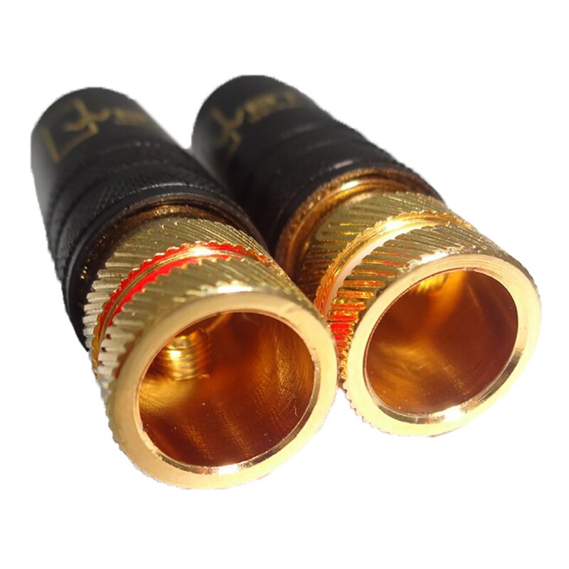 1pc Gold plated RCA plug lock Soldering Audio/Video plugs Connect WBT-0144 Plug Random color