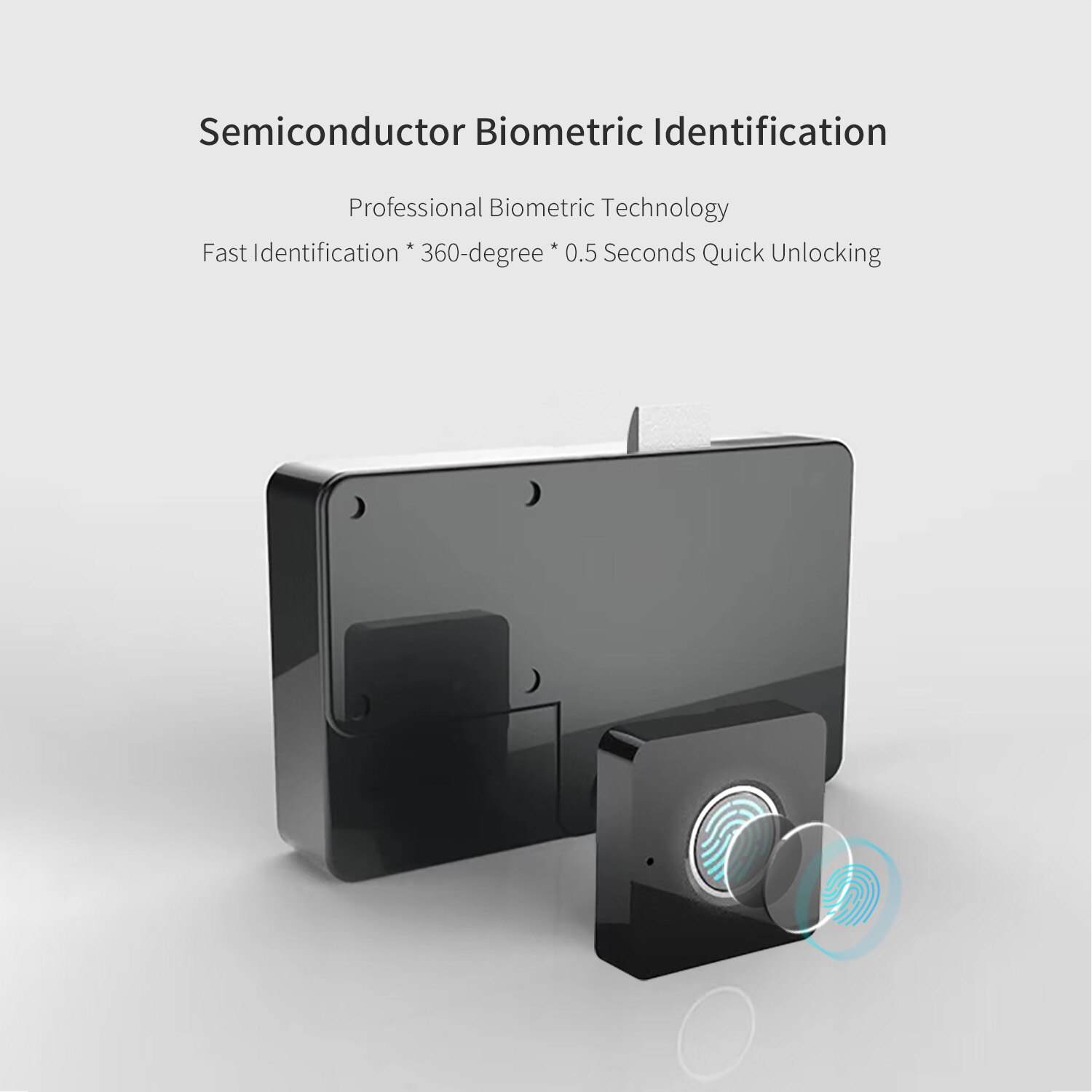 Smart Fingerprint Drawer Lock Quick Unlock USB Rechargeable Theft Prevention Intelligent Automatic Security Fingerprint Lock