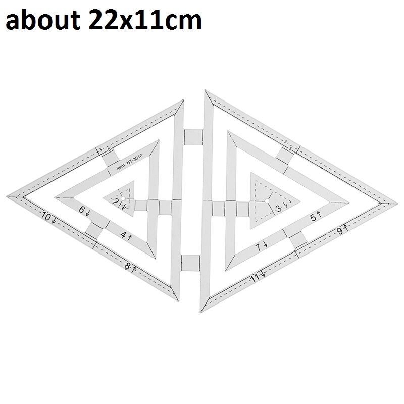 Clear Multifunction Acrylic Patchwork Curve Ruler Sewing Rulers Clothing Craft Tools Sewing Accessories Cloth Patchwork Ruler