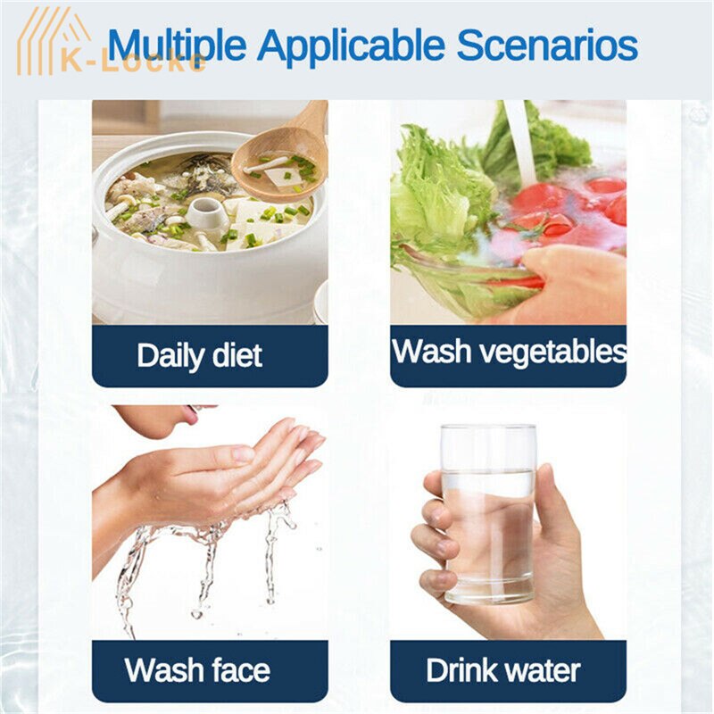 Filtre de robinet de maison, purificateur d'eau Portable, filtres à eau haute efficacité, interrupteur à Double sortie d'eau, eau potable saine