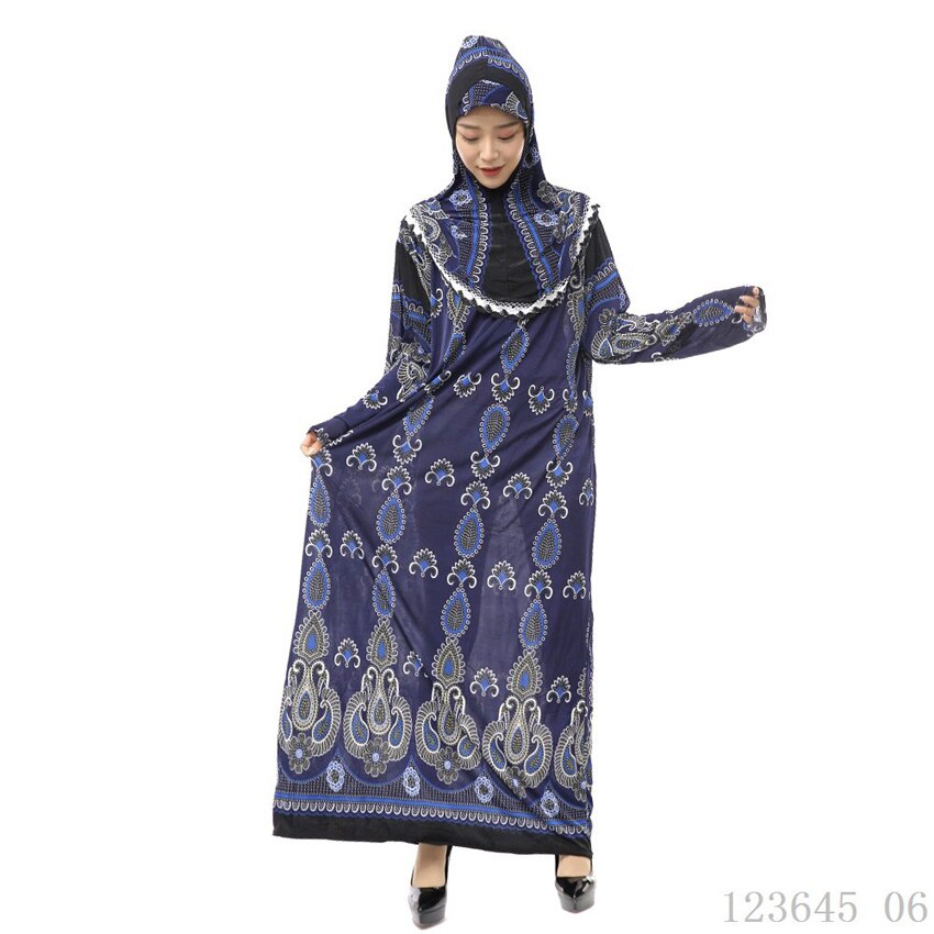 2 st dubai malaysia arab abaya muslimska islamiska kläder abaya klänning kvinnor heltäckande hijab viken traditionell slumpmässig färg