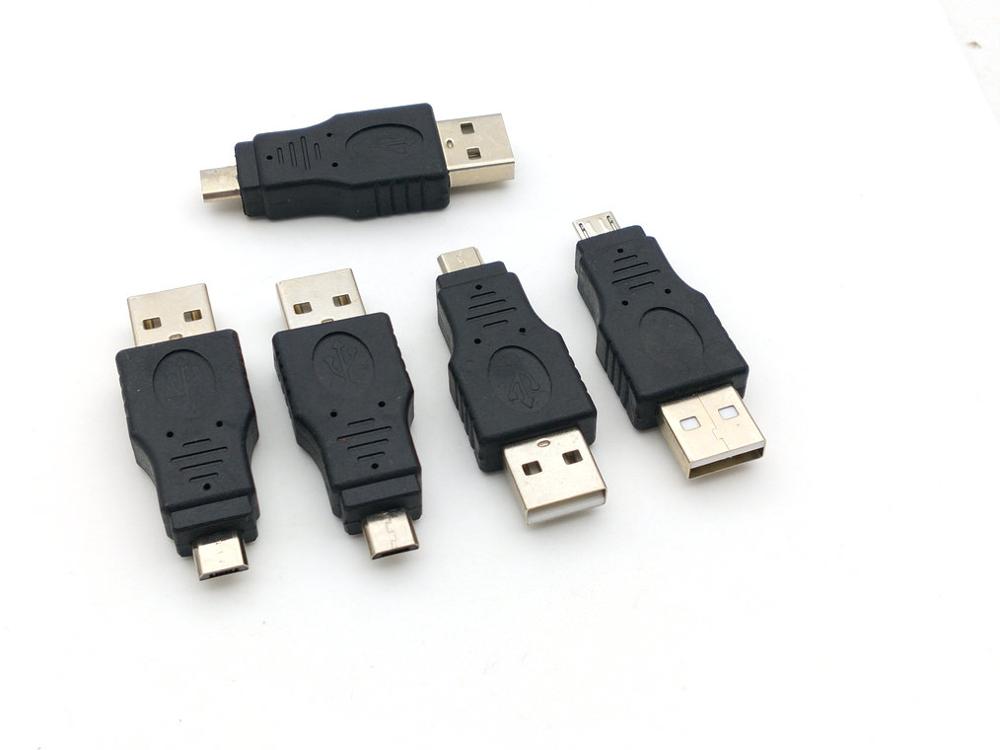 5 Stuks Usb 2.0 A Male Naar Micro Usb 5 Pin Male Plug Adapter Connector