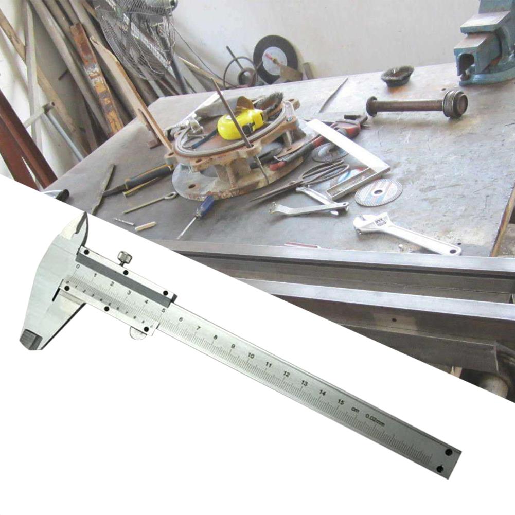 150mm Vernier Caliper Stainless Steel Precision Measuring Tool For Inside Outside Depth Step Measurements S 0-6inch