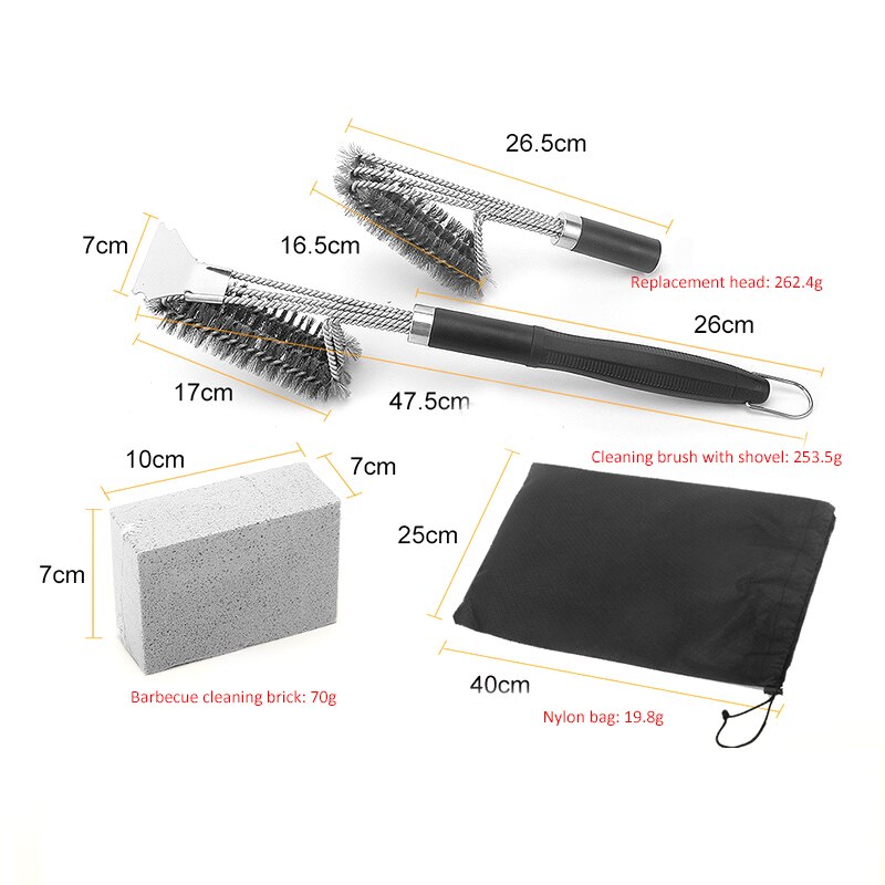 Best BBQ Cleaner, Perfect Tools for All Grill Types, Including Weber, Ideal Barbecue Accessories Grill Brush and Scraper